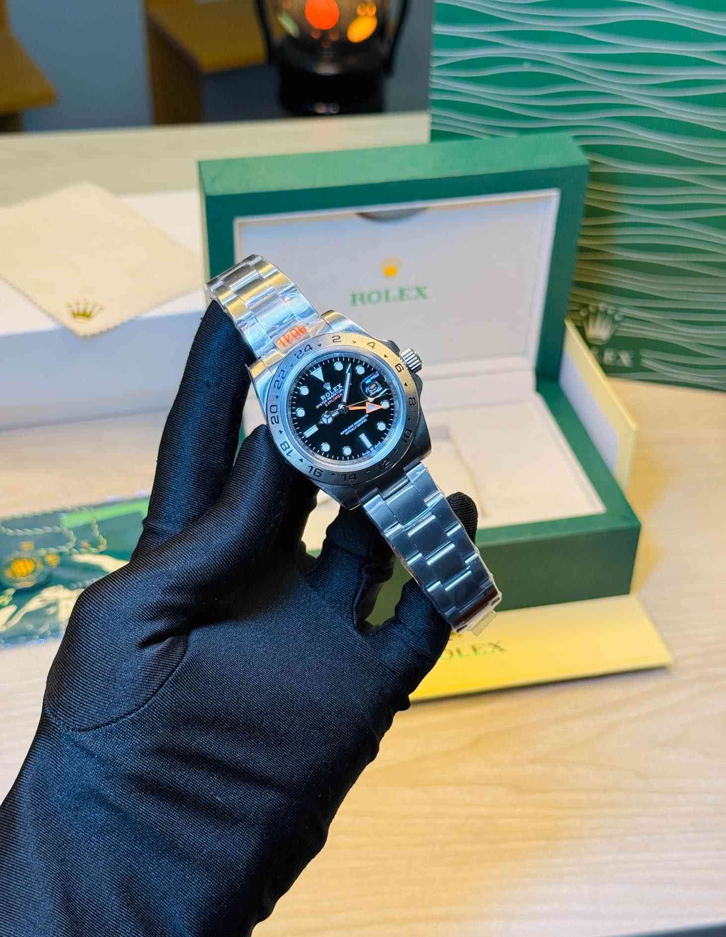ROLEX EXPLORER BLACK DIAL 42MM GMT